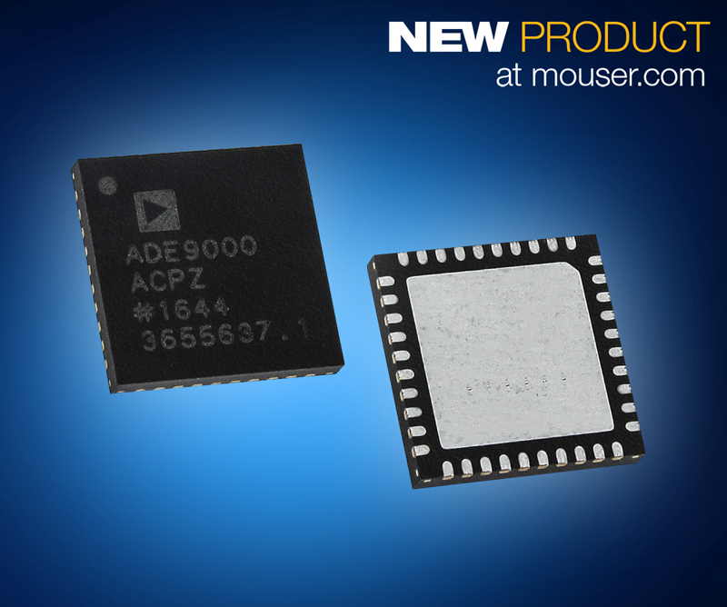 Detect Power Variations with Analog Devices’ ADE9000 AFE for Power Quality Monitoring, Now at Mouser